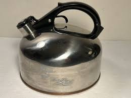 Vintage Revere Ware Copper Bottom Whistling Tea Pot Kettle 3 ...