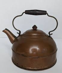 Vtg Revere Ware 2 Qt. Tea Pot Kettle Solid Copper Patina Top Handle Needs Repair | eBay