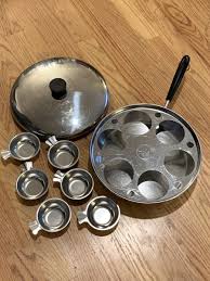 Revere Ware Tri-Ply 10" 901 Clinton Skillet Frying 6 Egg Poacher Insert Lid USA | eBay Australia