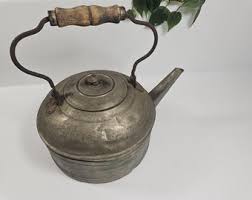 HUGE Antique Rustic Metal Kettle, 9 Inch Diameter Base // Repaired, Loose Knob - Etsy