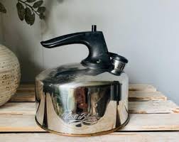 Vintage Collectible Italy Williams Adams Silverplated Wood Handle Rustic Kettle - Etsy