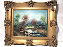 Antique/Vintage Oil Paintings On Board Landscape Gilt Frames Signed | eBay