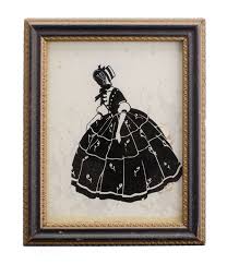 Silhouette Pair Wall Pictures, Framed, Vintage Home Decor ...