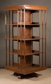 Lot - REVOLVING MAHOGANY BOOKCASE