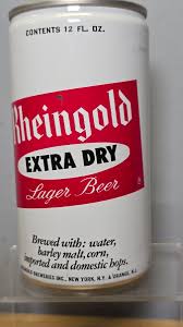 Vintage Rheingold Extra Dry Lager Beer Can Pull Tab Top No Tab 12oz NY NJ 1960s | eBay