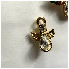 Christmas Scatter Pins: Snowman and Angels With Rhinestones ...