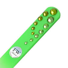 Bijoux Me - Glass nail file with Swarovski crystals - violet - Shawls, scarves, inifinity scarves and snoods for every occasion