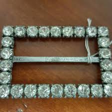 Vintage Rhinstone Jewelry Finding / Square Rhinestone Belt Buckle/ Fashion Accessory / Jeweled Rhinstone Supplies / Jeweled Headress Buckle - Etsy