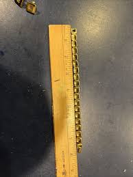 Monet Modern Square Link Gold Bracelet (8”) & Matching ...