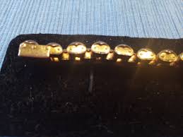 VINTAGE MID CENTURY SWITZERLAND BRACELET GOLD PLATED PLAQUE ...