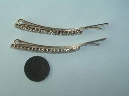 Rhinestone Hair Pin - Jeweled Hair Pin - Pink Hair Pin - Hair Accessories - Repurposed Jewelry - Etsy