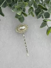 Cream Pearl Crystal Rhinestone Vintage Style 2.5” Long Hair Accessory Bobby Pin Bridal Wedding Handmade by Hairdazzzel - Etsy UK