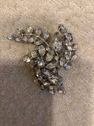 VINTAGE SIGNED WEISS FACETED SPARKLING CRYSTAL RHINESTONE FOUR BROOCHES/ PINS | eBay