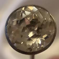 Antique Sterling Silver and Rhinestone Edwardian Hat Pin ...