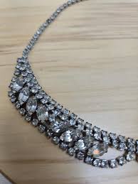 1950's Vintage Rhinestone Necklace - Etsy