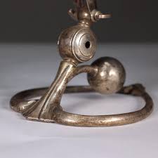 WAS Benson. A pair of Arts and Crafts patinated silver table ...