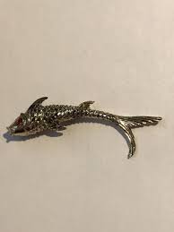 Vintage Costume Jewelry Fish Brooch | eBay
