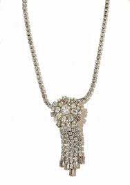 VINTAGE JEWELRY 1920s Art Deco Jazz Age Rhinestone Pendant ...