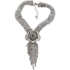 Vintage Metal Chain Mail Tassel Necklace. For Sale at Ruby Lane