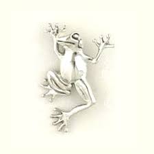 Dancing Frog Pin | Sterling Silver | Kabana