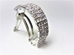 バレッタ スワロフスキー アーチ型 すっきり纏まる 4列 121323 - メルカリ