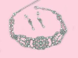 101J Vintage Victorian Look Swarovski Clear Crystal Elements Choker Set | eBay