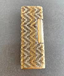 WORKING Dunhill Vintage Rollagas Lighter Gold 18ct OUTER ...