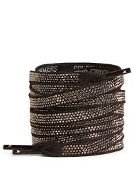 Golden Goose strass-embellished Cotton Shoe Laces | Black | FARFETCH