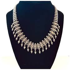 Turn of the Century European 830 Silver Dangle Link Necklace. For Sale at Ruby Lane