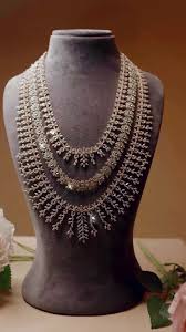 Dazzling diamond look Necklace - three lines of brilliance, a radiant cascade that sparkles with exquisite elegance ⭐️ Define your style through your designs. Get designs of your choice made by us⭐️ #