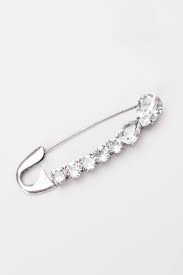 Sonia Rykiel Crystal Embellished Safety Pin Brooch – Recess
