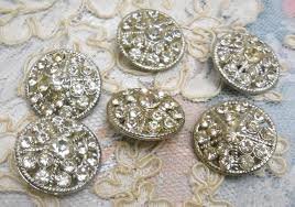 Rhinestone Buttons - 7/8" - A-57 - Etsy