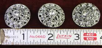 Vintage Lot (3) 1950 Bridal Rhinestone Button With (2) Sweater Guard Button Sets - Etsy