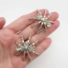 Vintage Butler and Wilson Spider Earrings 1980s For Sale at 1stDibs