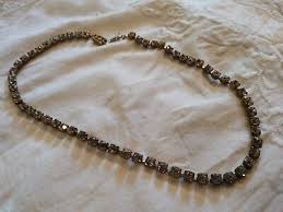 VINTAGE 15.5" RHINESTONE TENNIS NECKLACE - 59 STONES @.33 CARAT EACH~GORGEOUS! | eBay