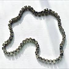 1950s faux diamond choker, no missing stones, large... | Depop