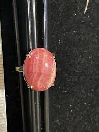 14k Yellow Gold Rose Colored Rhodochrosite Ring Sz 7.25 | eBay