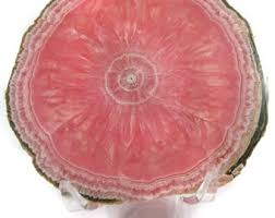 GEMMY Top Quality Rhodochrosite Stalactite Slice Specimen ...