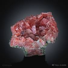 Rhodochrosite, Pyrite - Wutong Mine, Liubao, Guangxi, China ...