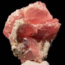 Rhodochrosite with Quartz and Fluorite Mineral Specimen for Sale