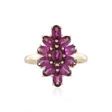 Magenta Garnet Gold Ring, Mozambique 2.63 ct