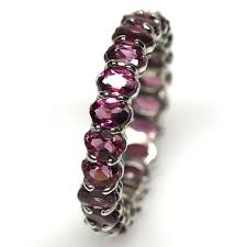 Gemstone Purplish Pink Rhodolite Garnet Jewelry Ring 925 ...