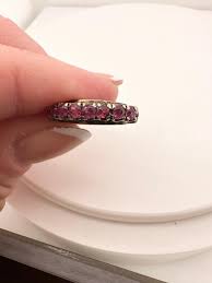 Ruby Wedding Band 18KT gold For Sale at 1stDibs