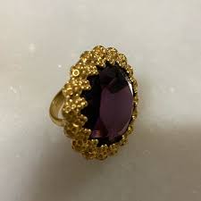 Coach | Jewelry | Coach Blue Amethyst Cocktail Ring | Poshmark