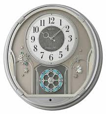 Seiko QXM375SRH Silver Case Melody in Motion Clock - The ...