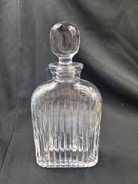 Atlantis Crystal Decanter w/ Stopper Ribbed Vertical Cuts A22842 Desk Flask. F | eBay