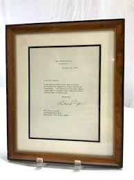 Sold at Auction: Andy Nixon, Signed Richard Nixon Typed ...