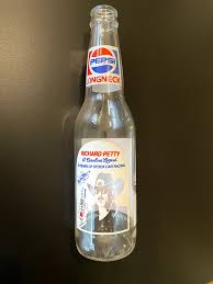Richard Petty Pepsi 12 oz longneck clear bottle "A Carolina ...