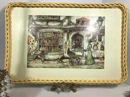 Vintage Anton Peck Tray, Vintage Faux Wood Anton Peck ...