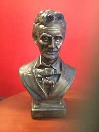Vintage President Abraham Lincoln Plaster Cast Sculpture 13" Great Likeness mint | eBay
